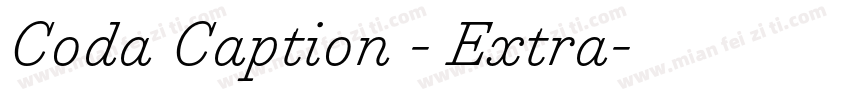 Coda Caption - Extra字体转换